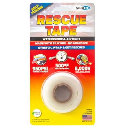 SEAL IT SERVICES Rescue Tape, Clear - 1 in. x 12 ft. SE572199